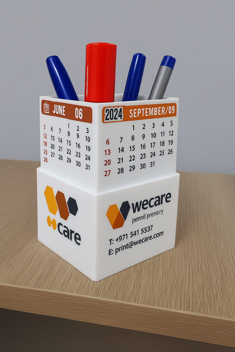 Pen Holder with Calendar