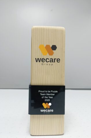 Wooden Trophy with Acrylic Name Plate