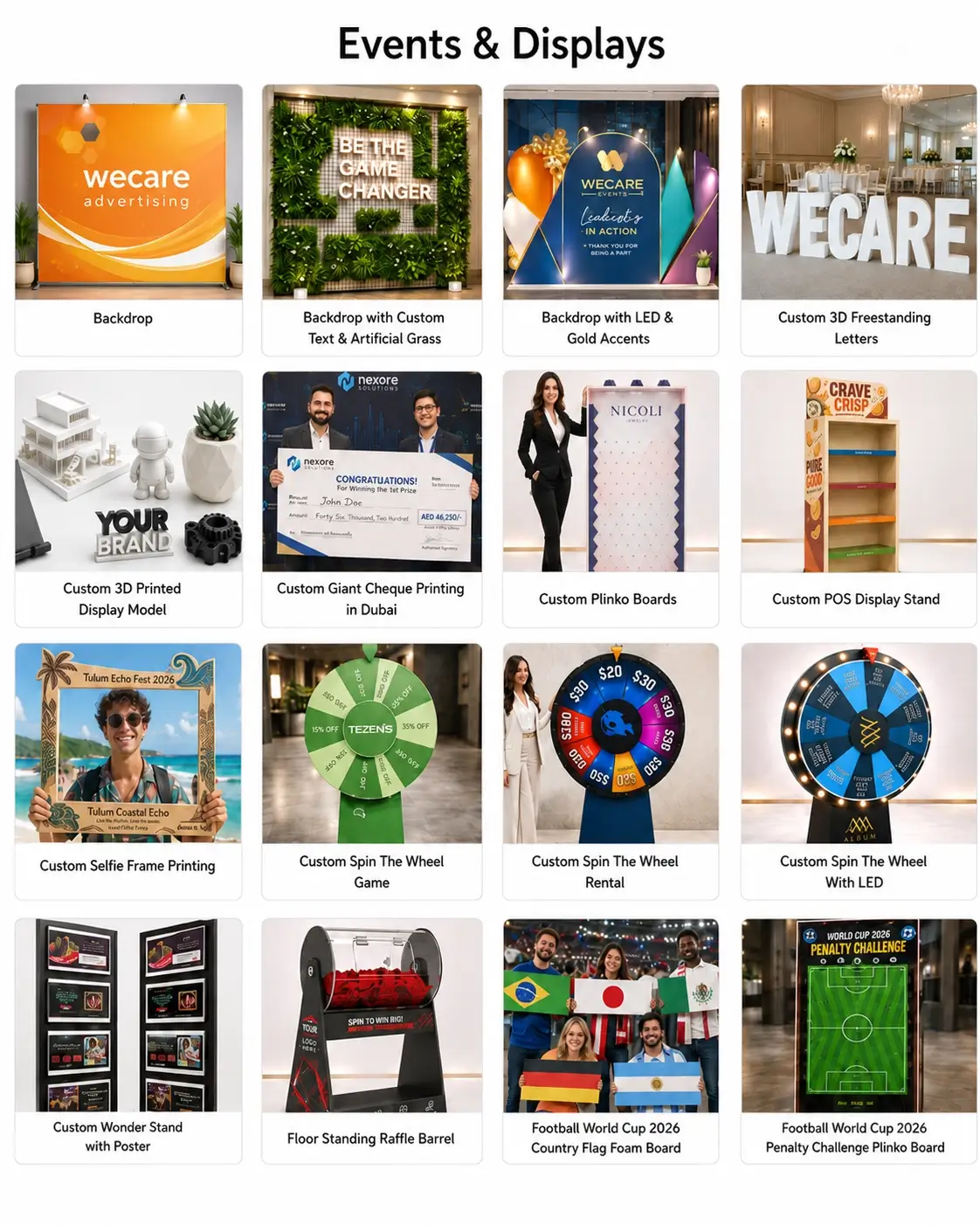 Events & Displays