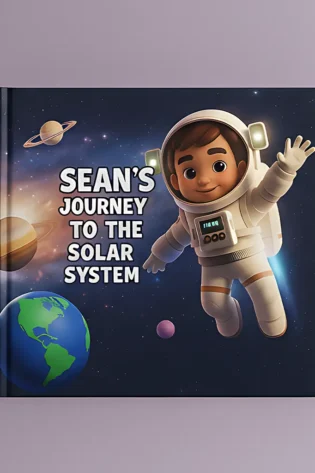 Personalized Solar System Book for Boys โ Custom Kids Space Learning Storybook with Photos