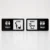Acrylic bathroom occupancy sign displaying In Use and Vacant sliding indicator options