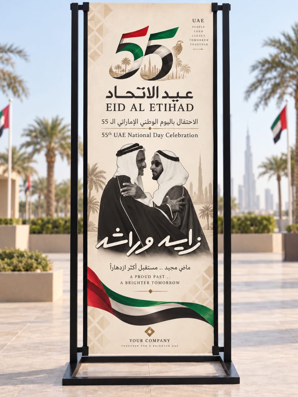 UAE National Day Outdoor Celebration Stand – Custom Canvas Display