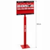 Freestanding 160 cm 5S Red Tag Station with five acrylic pockets and laminated tags