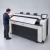 Large format A0 drawing being scanned at WeCare Dubai